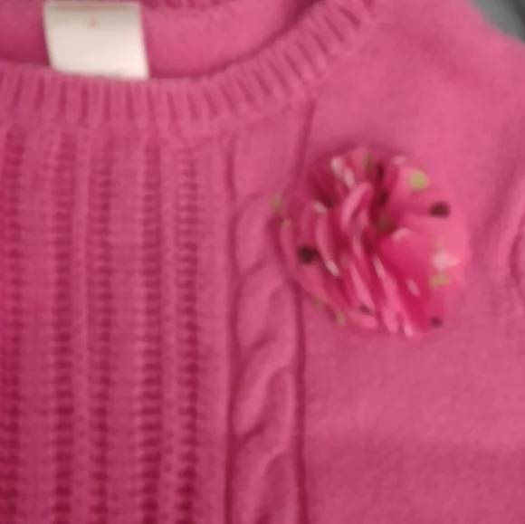 Gymboree Equestrian Girls Pink Sweater Dress sz 9 - Picture 3 of 4